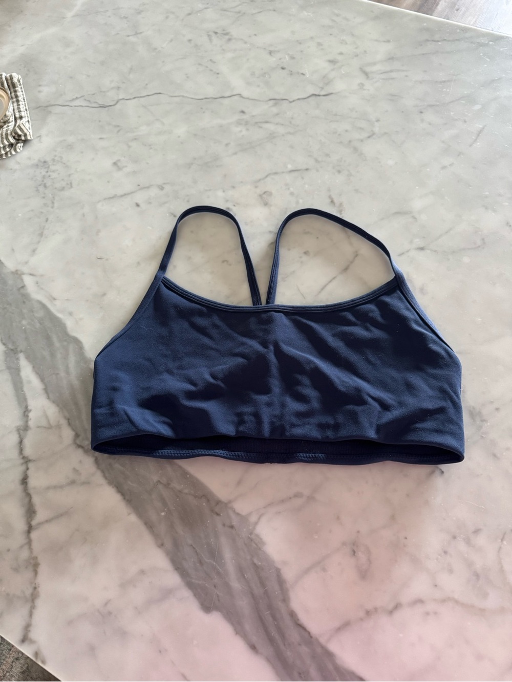 Vuori AlThe Feels Navy Blue Strappy Bralette In Size Medium?